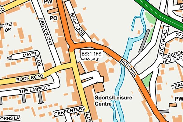 BS31 1FS map - OS OpenMap – Local (Ordnance Survey)