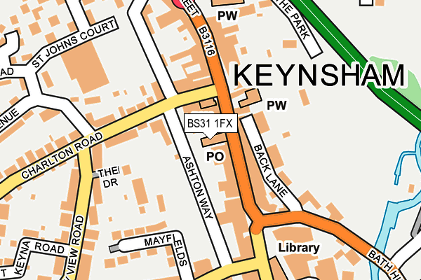 BS31 1FX map - OS OpenMap – Local (Ordnance Survey)