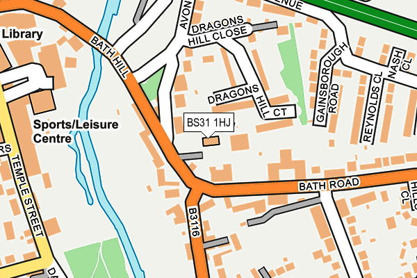 BS31 1HJ map - OS OpenMap – Local (Ordnance Survey)