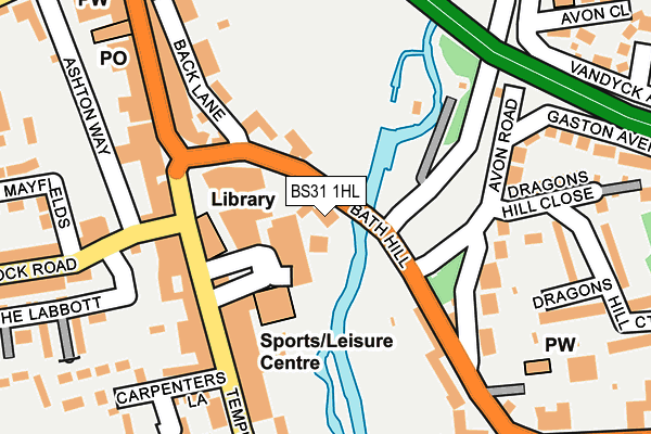 Map of 74 BRIGHTON ROAD FREEHOLD LTD at local scale