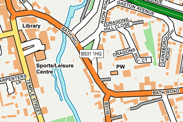 BS31 1HQ map - OS OpenMap – Local (Ordnance Survey)