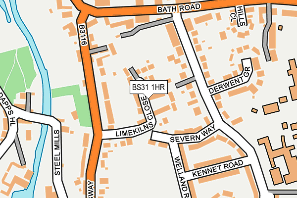 BS31 1HR map - OS OpenMap – Local (Ordnance Survey)