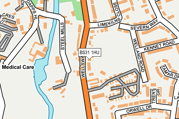 BS31 1HU map - OS OpenMap – Local (Ordnance Survey)