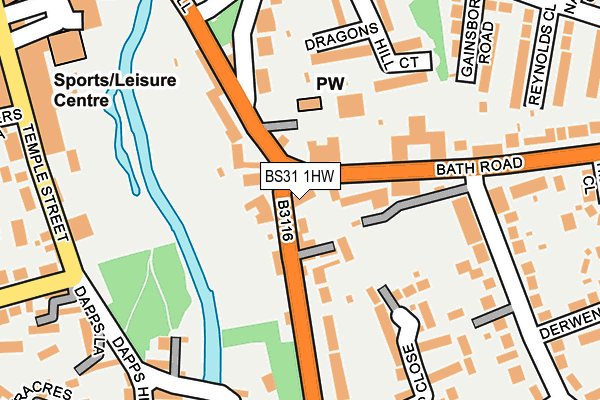 BS31 1HW map - OS OpenMap – Local (Ordnance Survey)