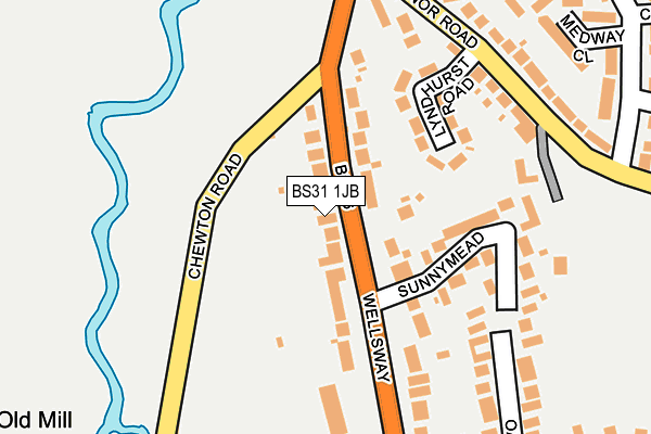 BS31 1JB map - OS OpenMap – Local (Ordnance Survey)
