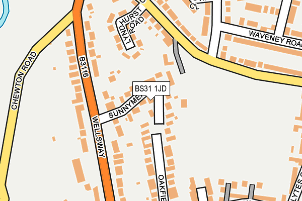 BS31 1JD map - OS OpenMap – Local (Ordnance Survey)