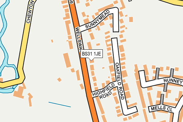 BS31 1JE map - OS OpenMap – Local (Ordnance Survey)
