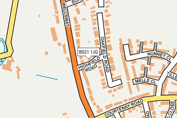 BS31 1JG map - OS OpenMap – Local (Ordnance Survey)