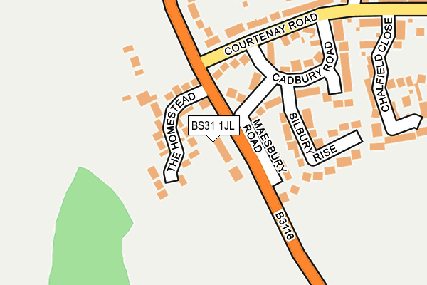 BS31 1JL map - OS OpenMap – Local (Ordnance Survey)
