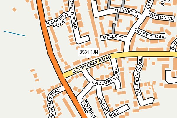 BS31 1JN map - OS OpenMap – Local (Ordnance Survey)