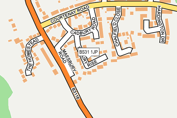 BS31 1JP map - OS OpenMap – Local (Ordnance Survey)