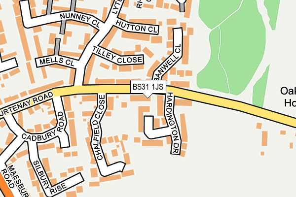 BS31 1JS map - OS OpenMap – Local (Ordnance Survey)