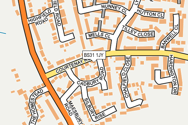 BS31 1JY map - OS OpenMap – Local (Ordnance Survey)