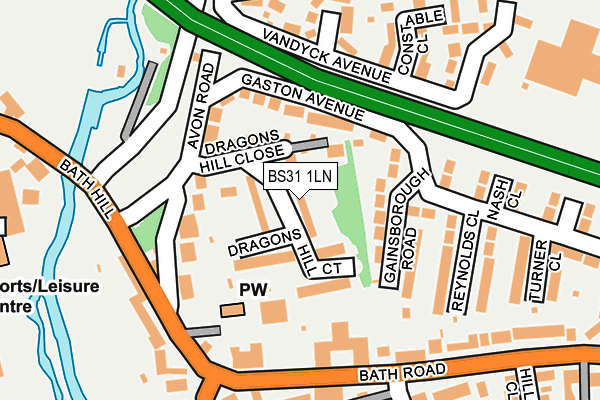 BS31 1LN map - OS OpenMap – Local (Ordnance Survey)