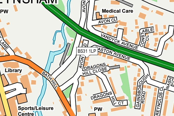 BS31 1LP map - OS OpenMap – Local (Ordnance Survey)