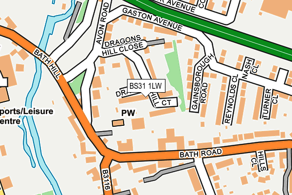BS31 1LW map - OS OpenMap – Local (Ordnance Survey)