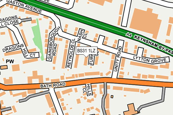 BS31 1LZ map - OS OpenMap – Local (Ordnance Survey)