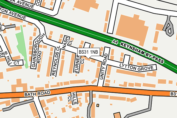 BS31 1NB map - OS OpenMap – Local (Ordnance Survey)