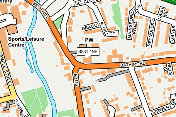 BS31 1NP map - OS OpenMap – Local (Ordnance Survey)