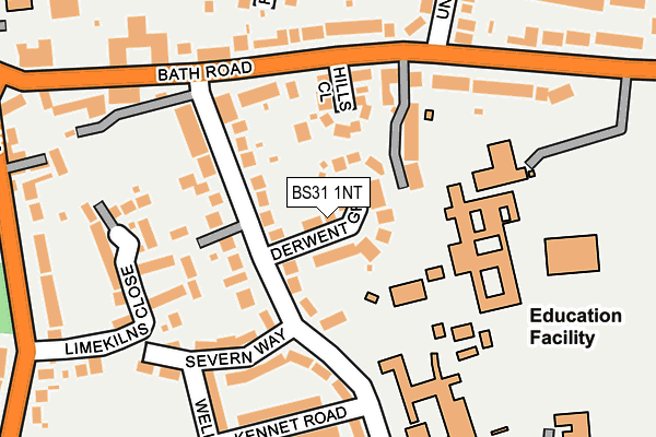 BS31 1NT map - OS OpenMap – Local (Ordnance Survey)