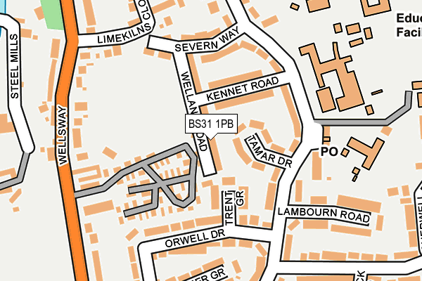 BS31 1PB map - OS OpenMap – Local (Ordnance Survey)