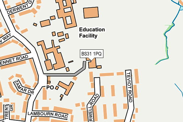 BS31 1PQ map - OS OpenMap – Local (Ordnance Survey)