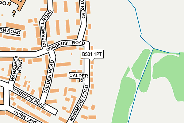 BS31 1PT map - OS OpenMap – Local (Ordnance Survey)