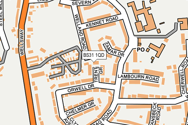 BS31 1QD map - OS OpenMap – Local (Ordnance Survey)