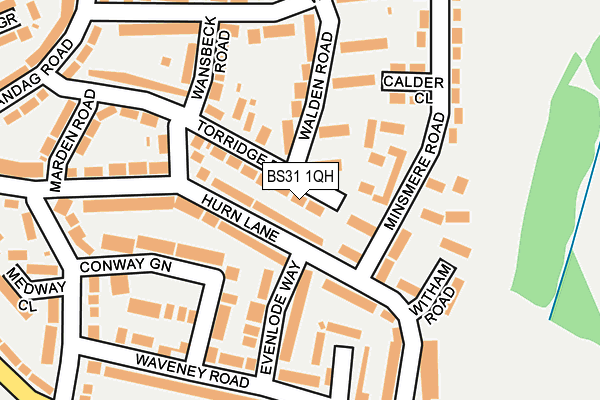 BS31 1QH map - OS OpenMap – Local (Ordnance Survey)