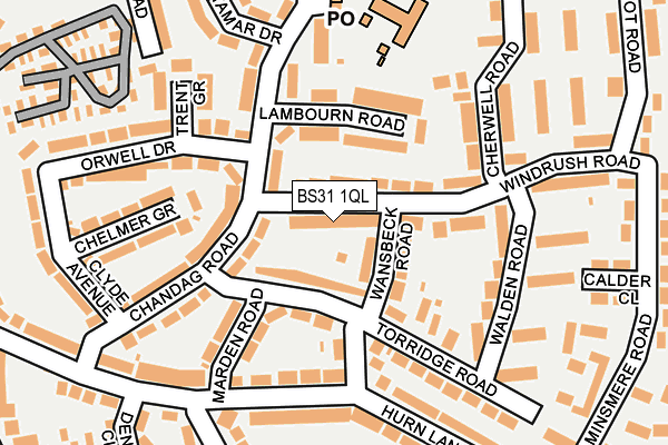 BS31 1QL map - OS OpenMap – Local (Ordnance Survey)
