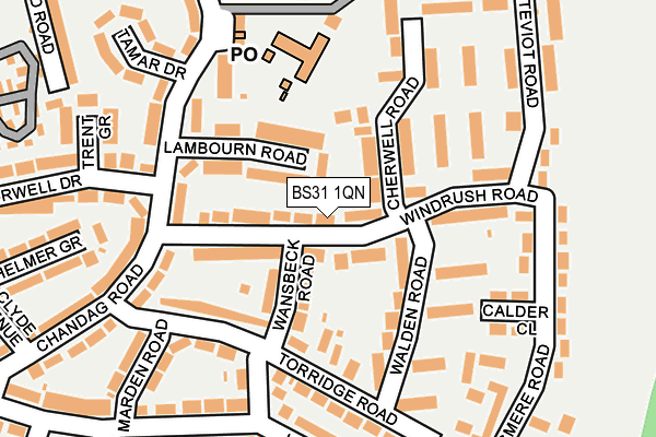 BS31 1QN map - OS OpenMap – Local (Ordnance Survey)
