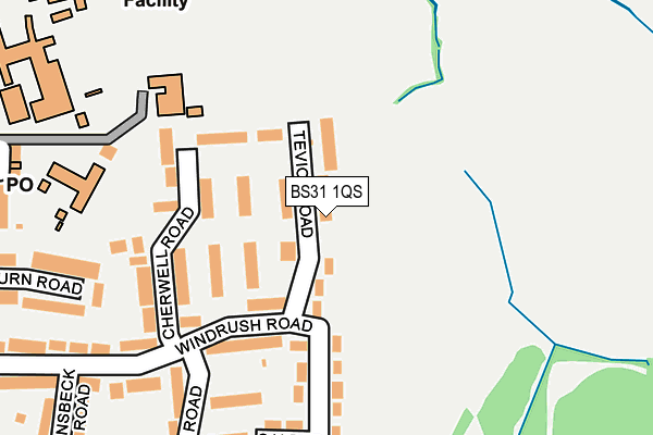 BS31 1QS map - OS OpenMap – Local (Ordnance Survey)