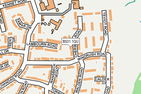 BS31 1QU map - OS OpenMap – Local (Ordnance Survey)