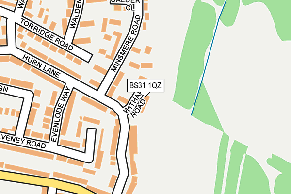 BS31 1QZ map - OS OpenMap – Local (Ordnance Survey)