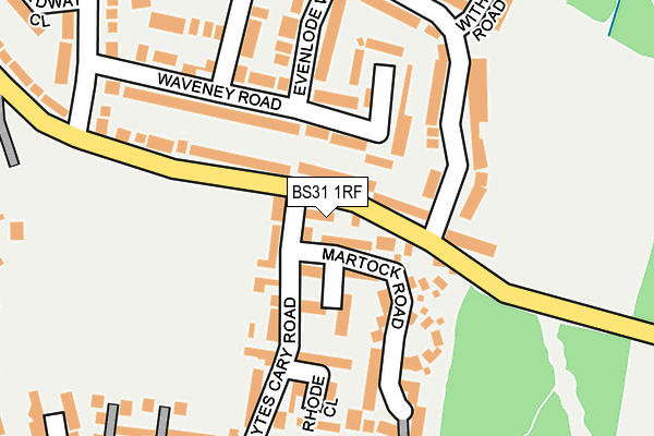 BS31 1RF map - OS OpenMap – Local (Ordnance Survey)