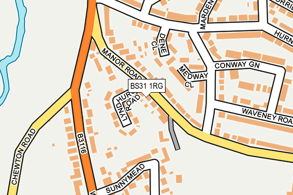 BS31 1RG map - OS OpenMap – Local (Ordnance Survey)