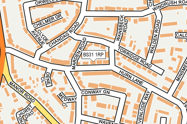 BS31 1RP map - OS OpenMap – Local (Ordnance Survey)