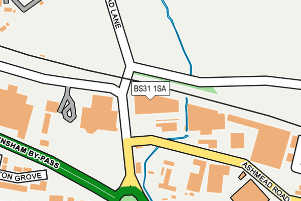 BS31 1SA map - OS OpenMap – Local (Ordnance Survey)