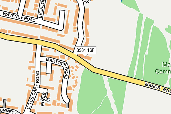 BS31 1SF map - OS OpenMap – Local (Ordnance Survey)