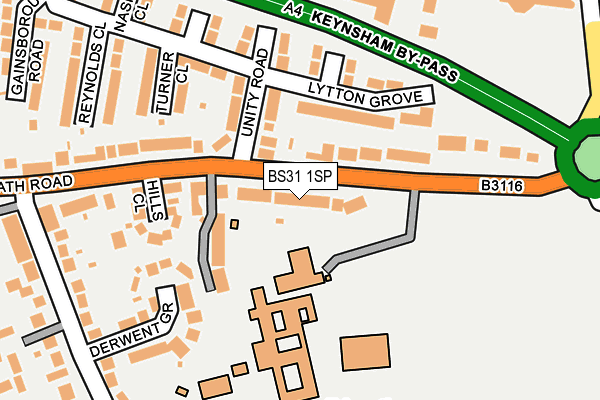 BS31 1SP map - OS OpenMap – Local (Ordnance Survey)