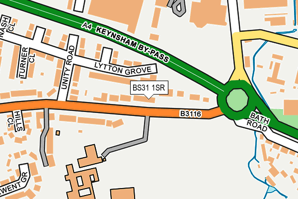 BS31 1SR map - OS OpenMap – Local (Ordnance Survey)