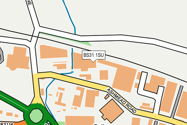 BS31 1SU map - OS OpenMap – Local (Ordnance Survey)