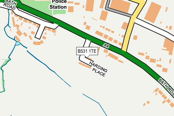 BS31 1TE map - OS OpenMap – Local (Ordnance Survey)