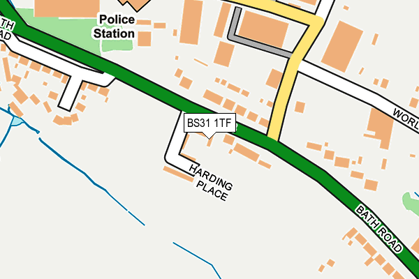 BS31 1TF map - OS OpenMap – Local (Ordnance Survey)