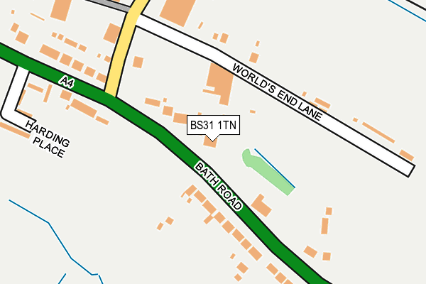 BS31 1TN map - OS OpenMap – Local (Ordnance Survey)