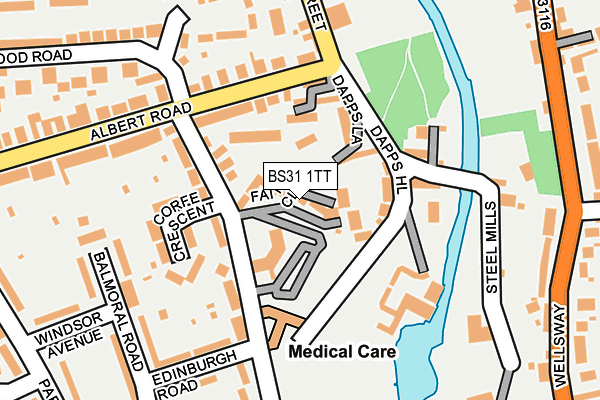 BS31 1TT map - OS OpenMap – Local (Ordnance Survey)