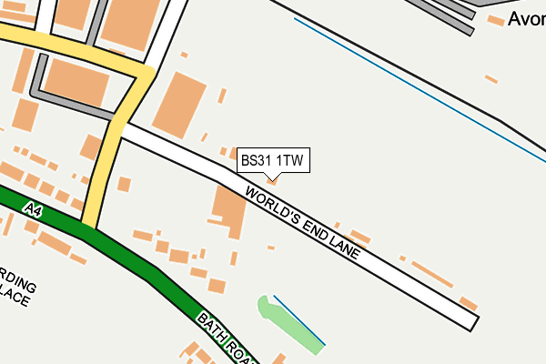 BS31 1TW map - OS OpenMap – Local (Ordnance Survey)