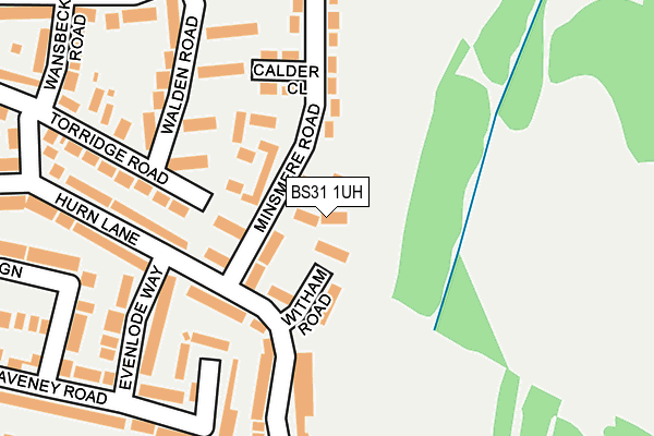 BS31 1UH map - OS OpenMap – Local (Ordnance Survey)