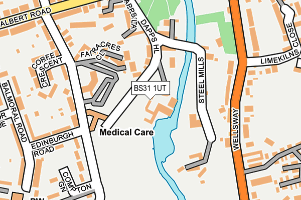 BS31 1UT map - OS OpenMap – Local (Ordnance Survey)