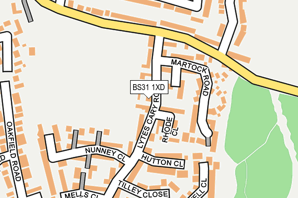 BS31 1XD map - OS OpenMap – Local (Ordnance Survey)